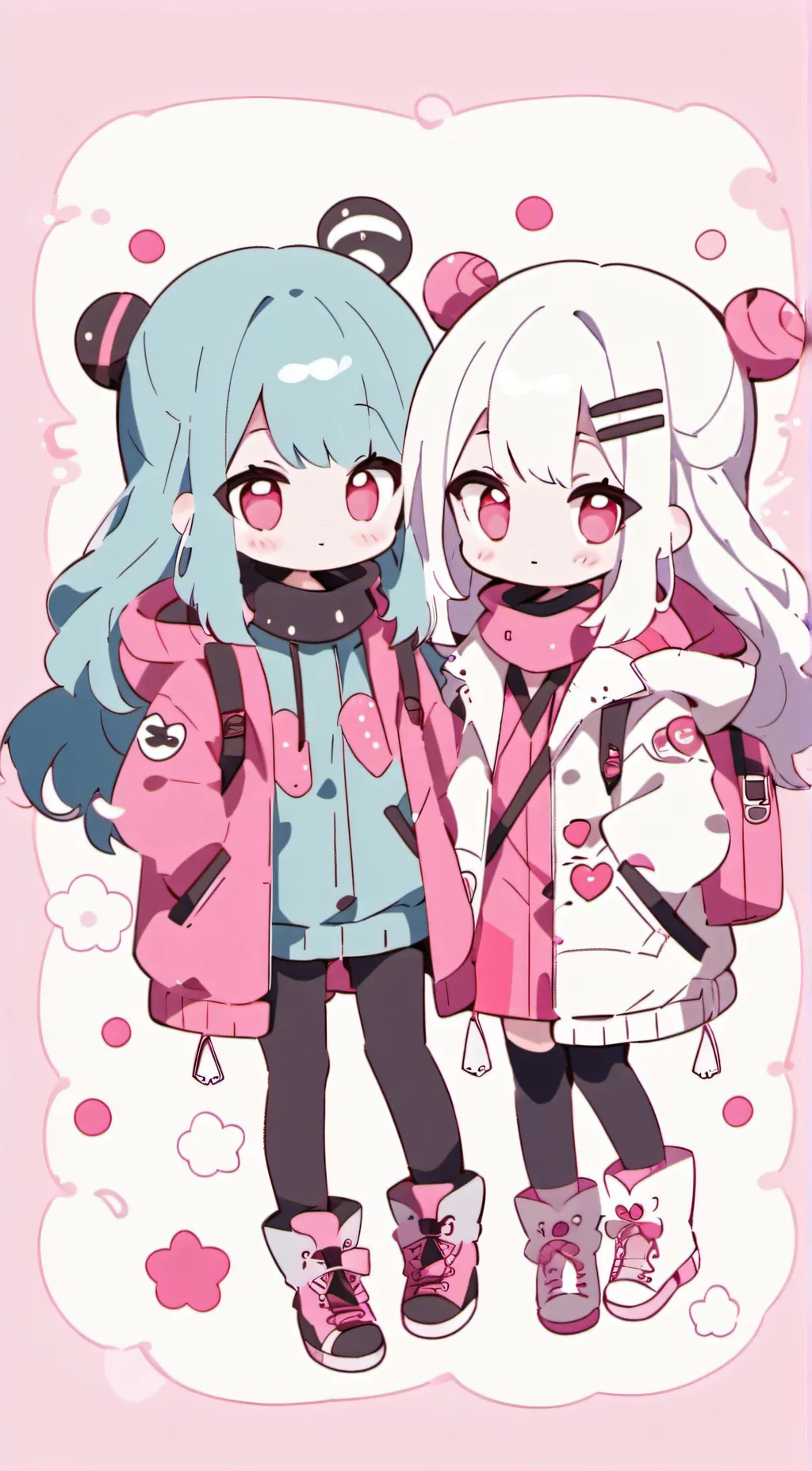 ai character: Rain and Stella background