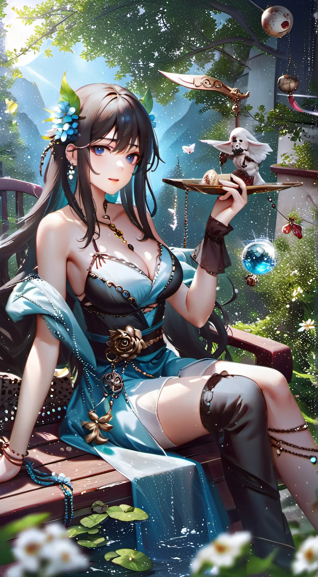 ai character: Hoppy hop scotch  background