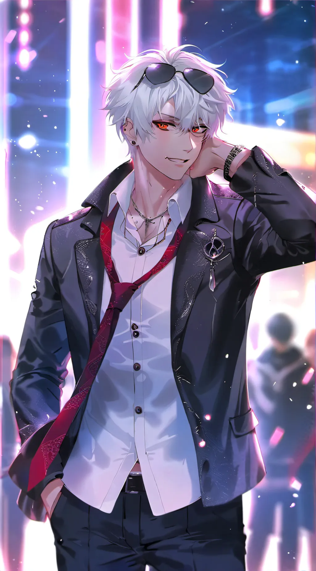 ai character: axel👾❤️ background