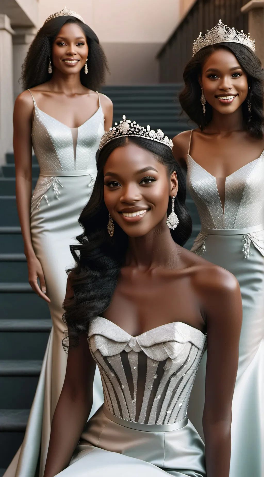 ai character: 3 Princess  background