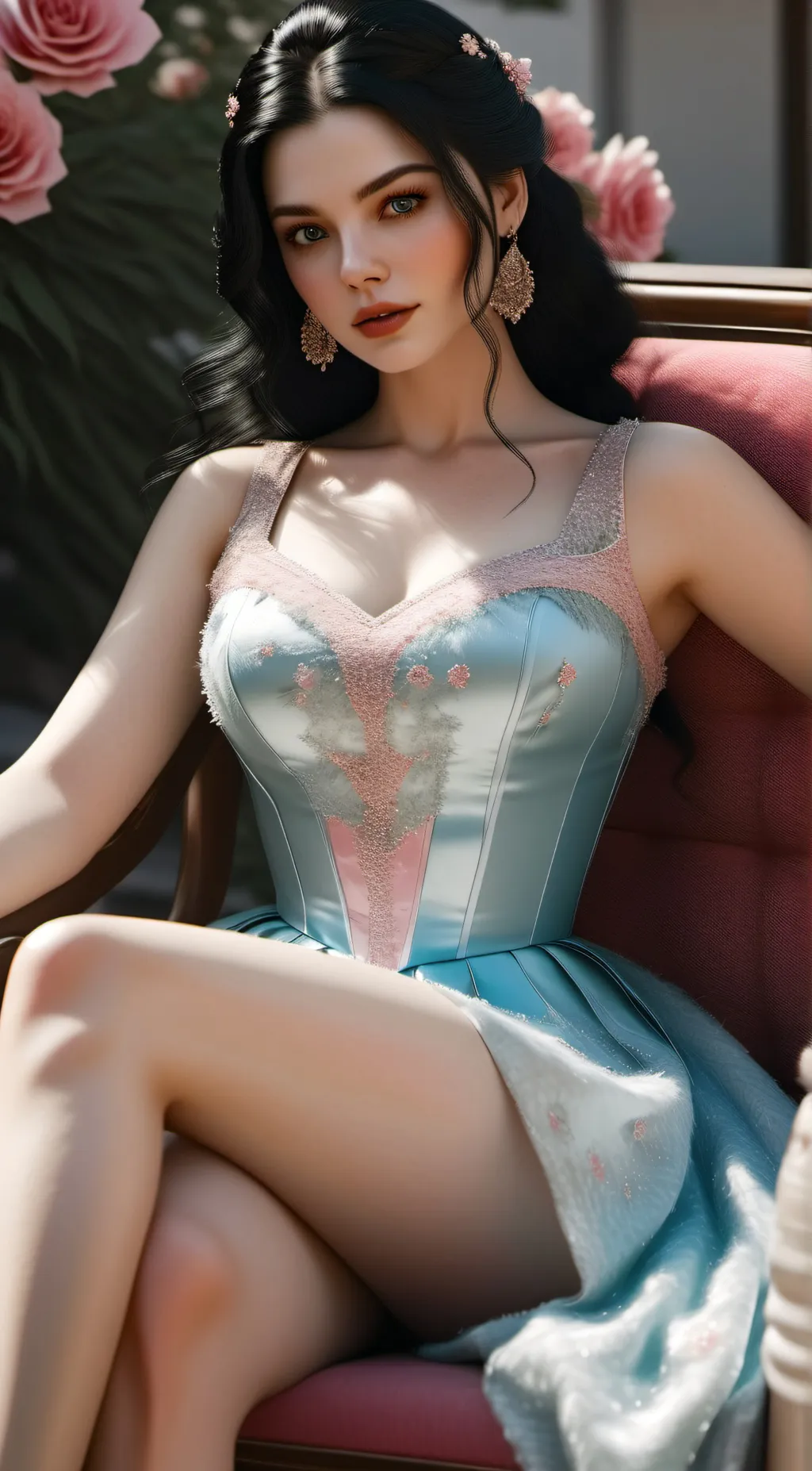 ai character: Lauren Valentino background