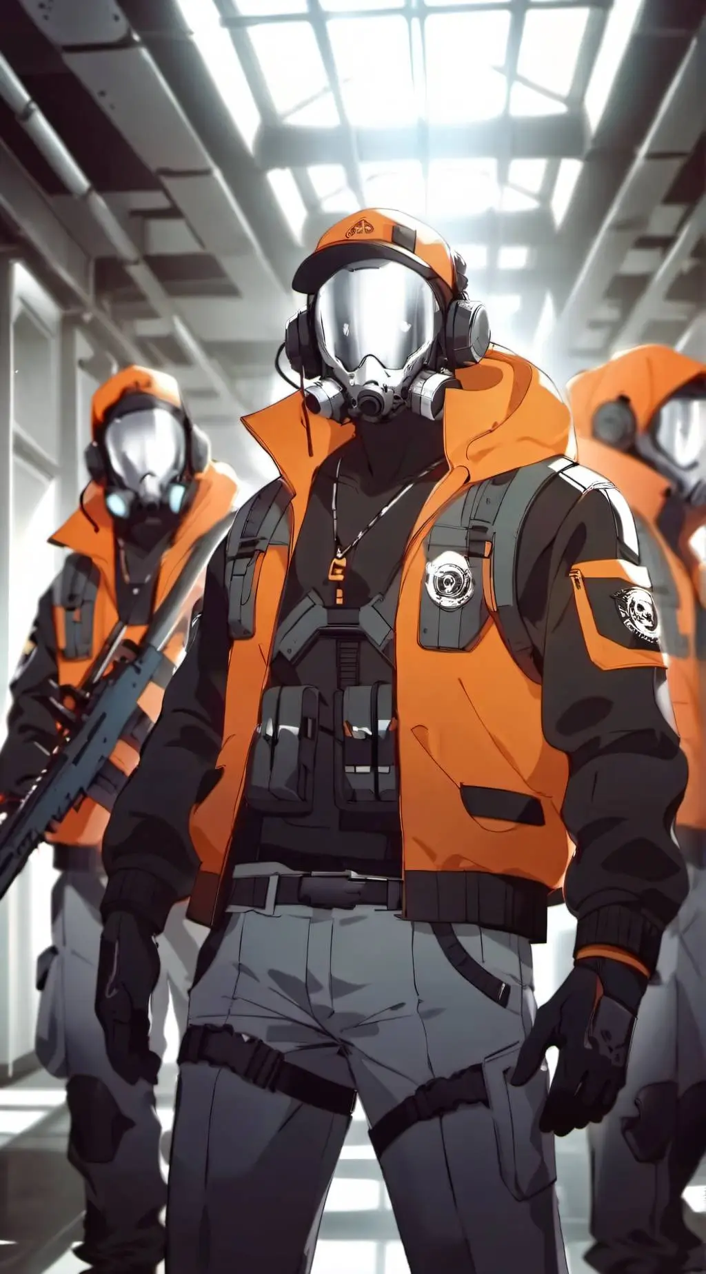 ai character: SCP commander  background