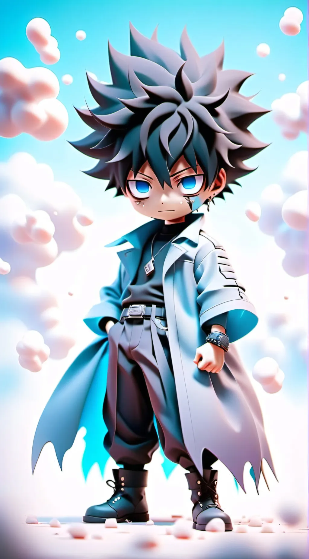 ai character: dabi/ Touya  background