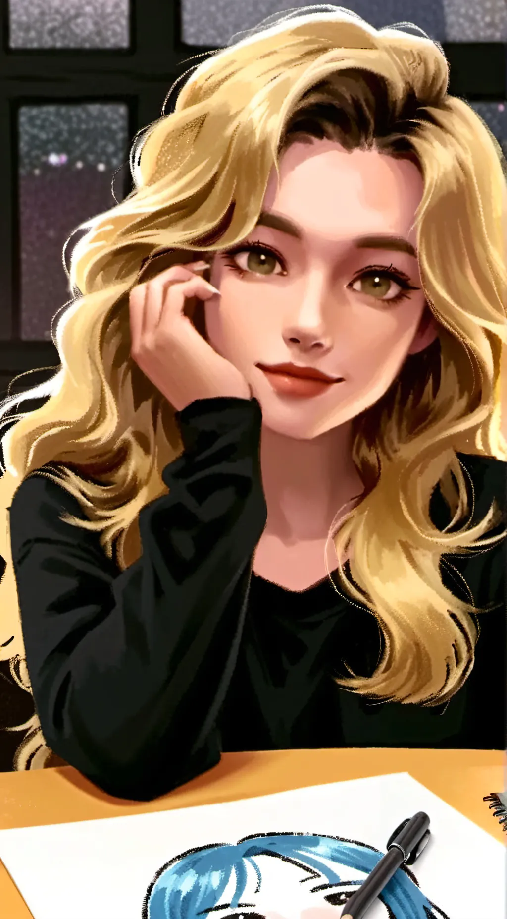 ai character: Celine(Updated/Me) background