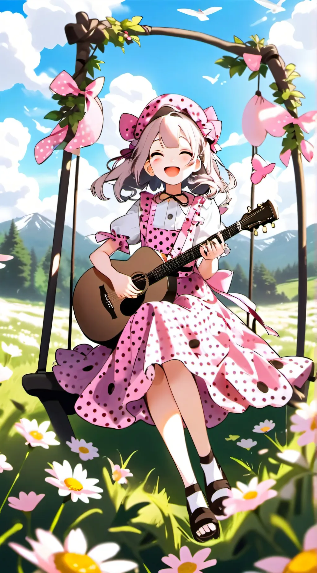 ai character: a girl background