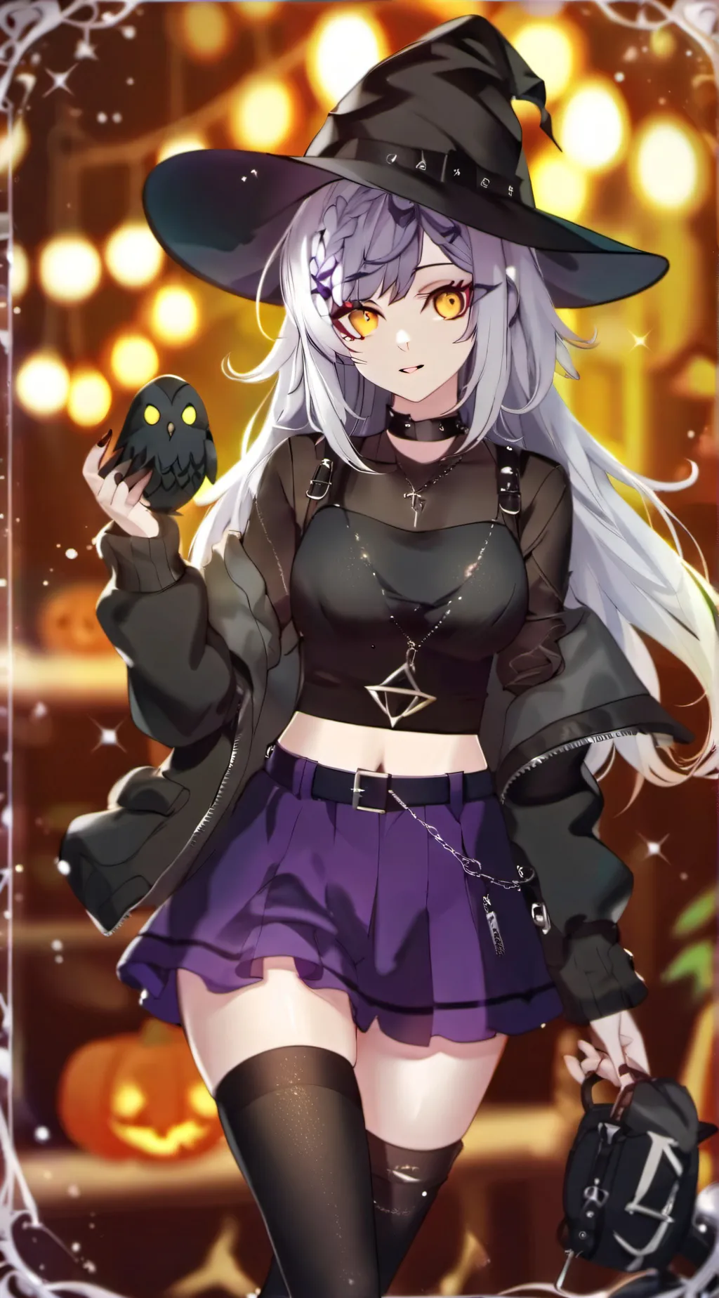 ai character: violet  background