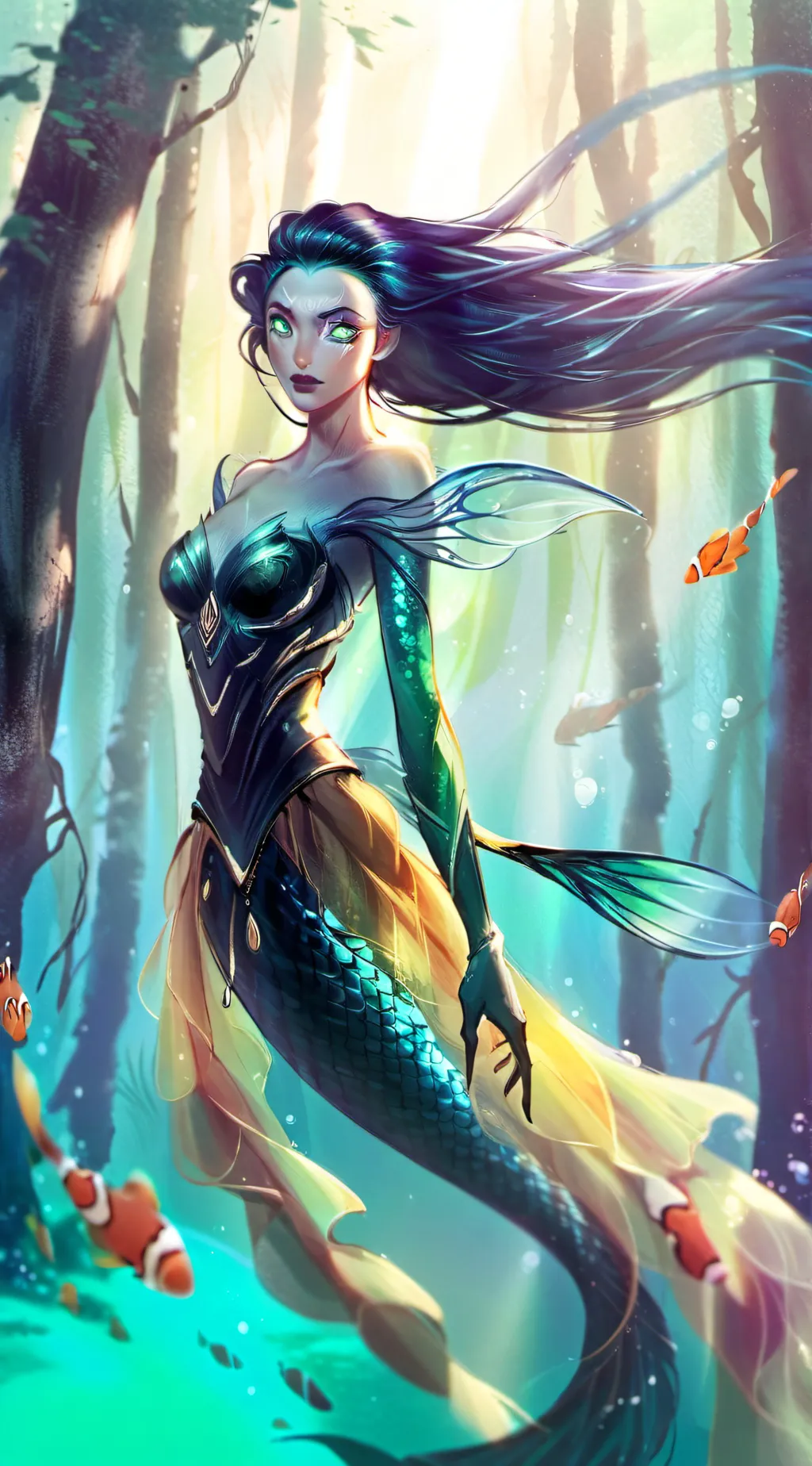 ai character: Sun&Moon siren=you background