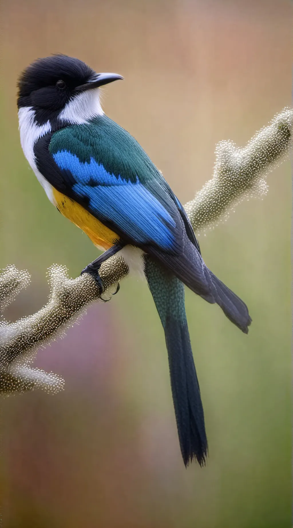 ai character: Blackbilled magpie background