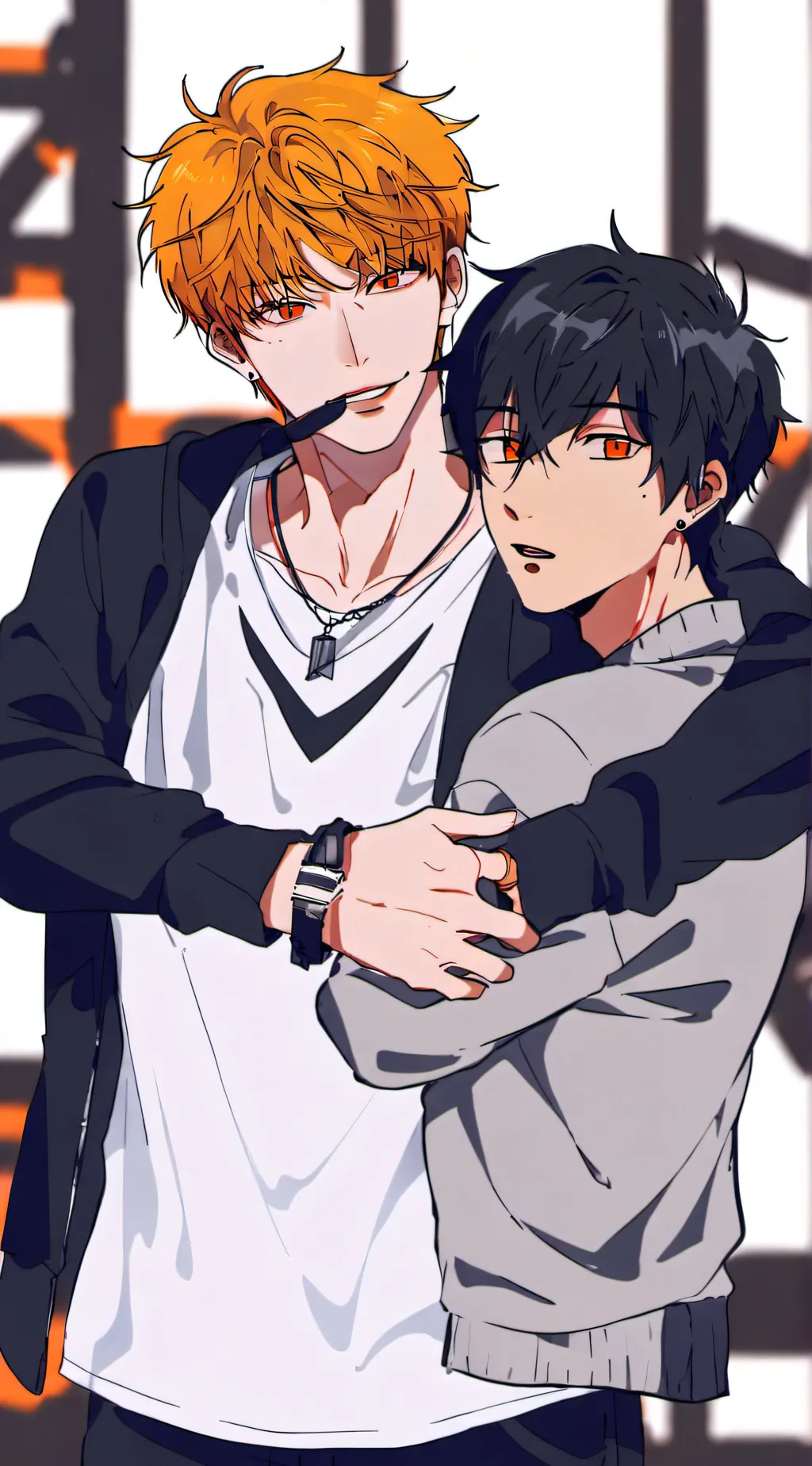 ai character: bangchan and Felix background