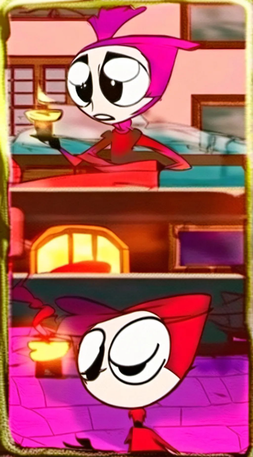 ai character: HH gr 8 Grad background