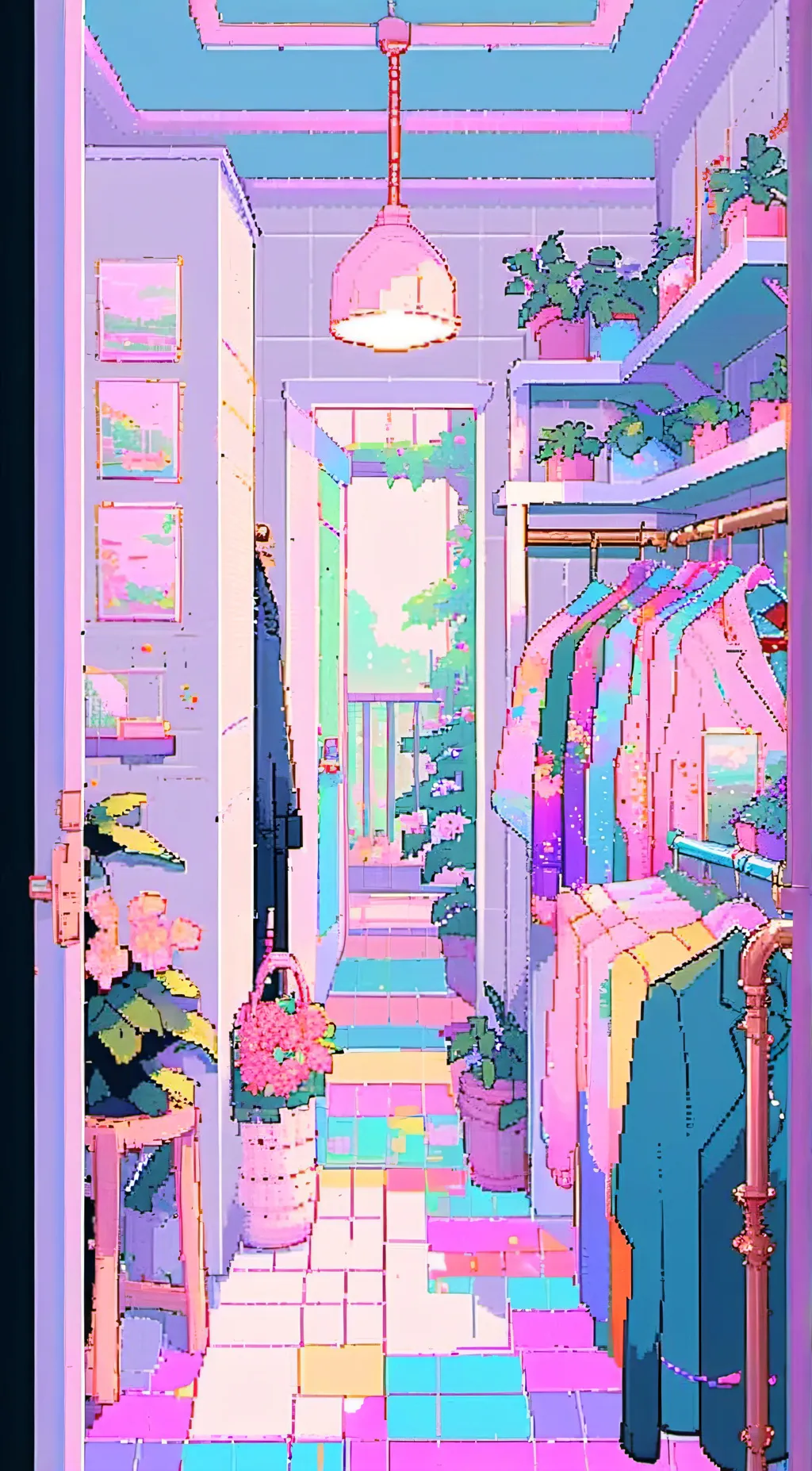 ai character: Outfit chooser background