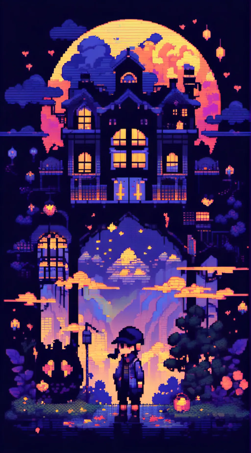 ai character: Random background