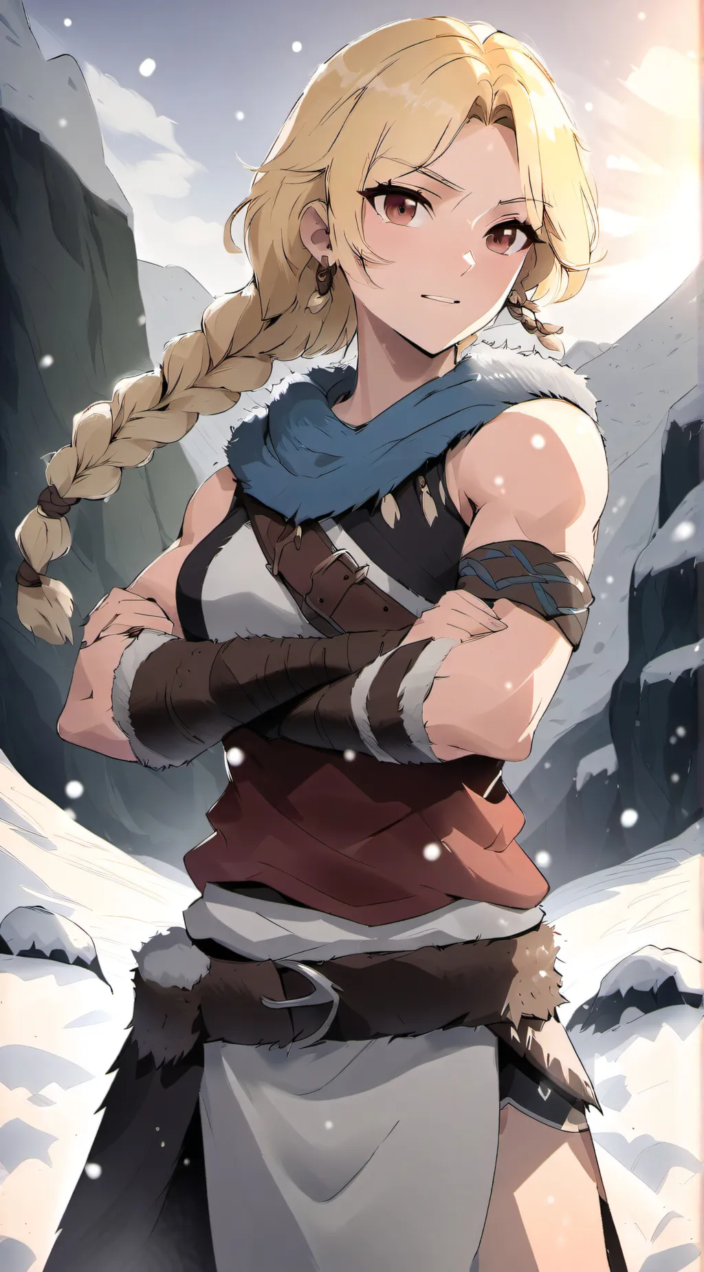 ai character: Ice background