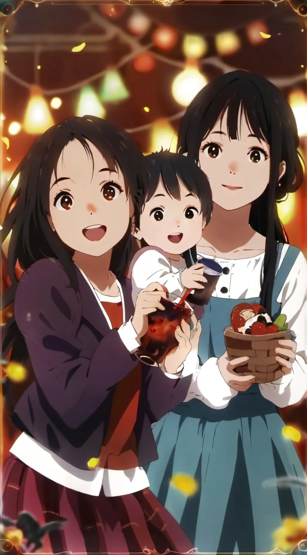 ai character: Babysitting kids background