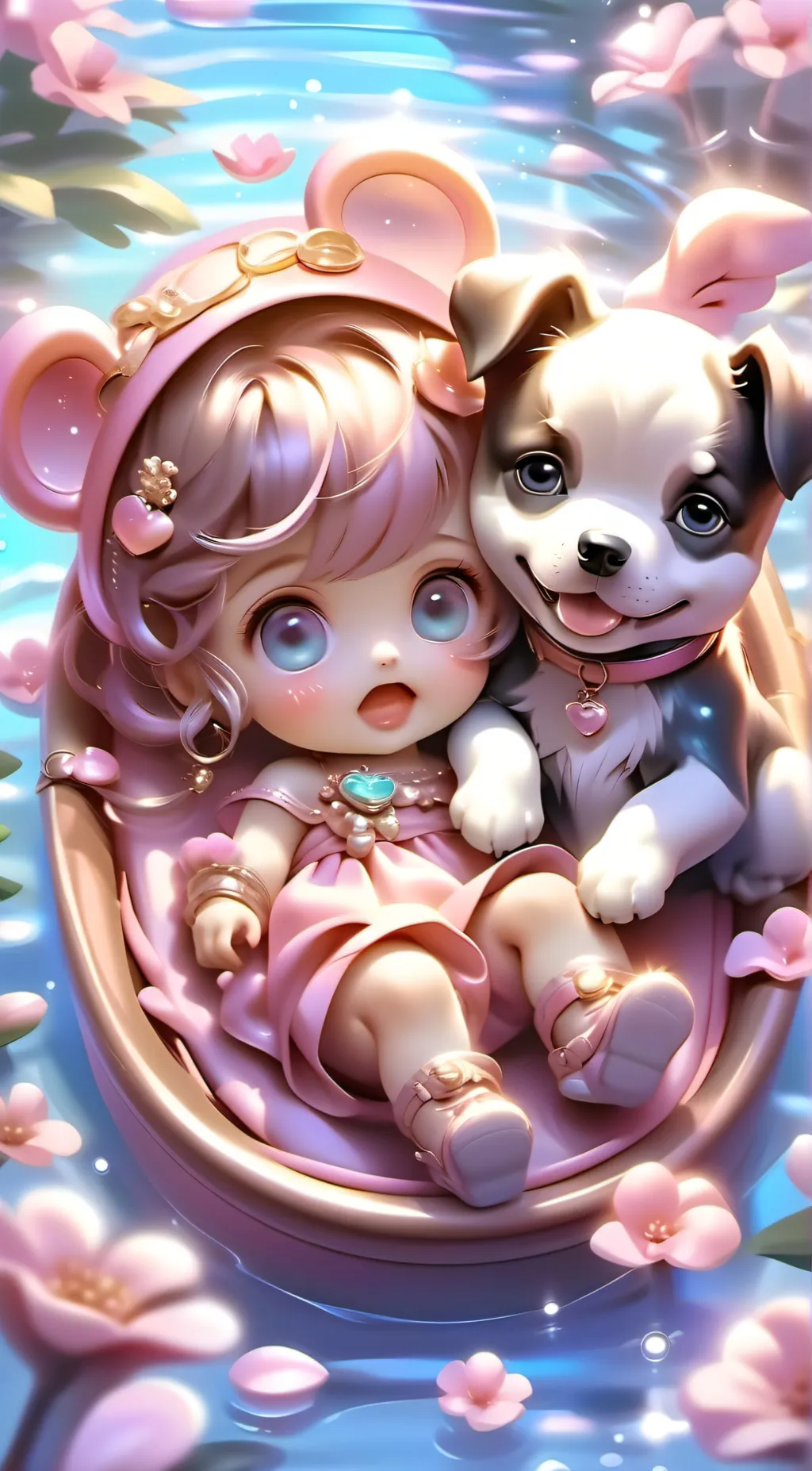 ai character: newborn background