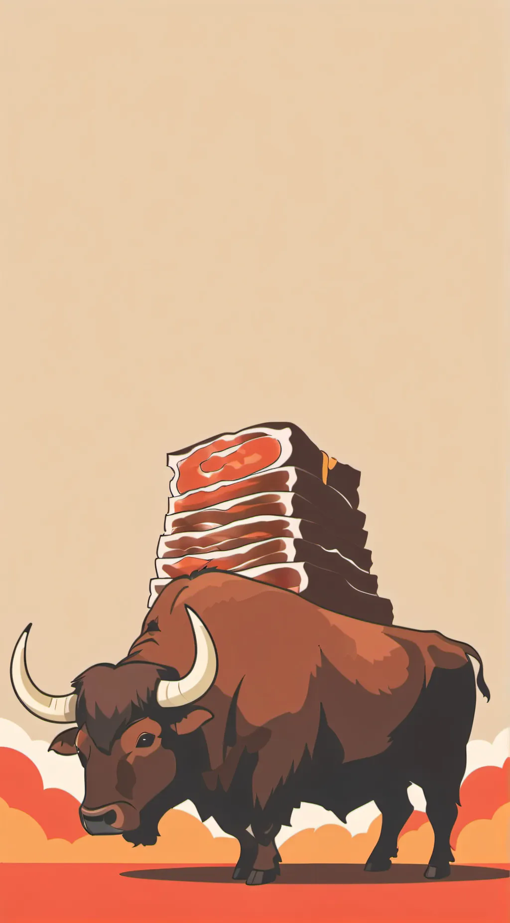 ai character: brisket king background