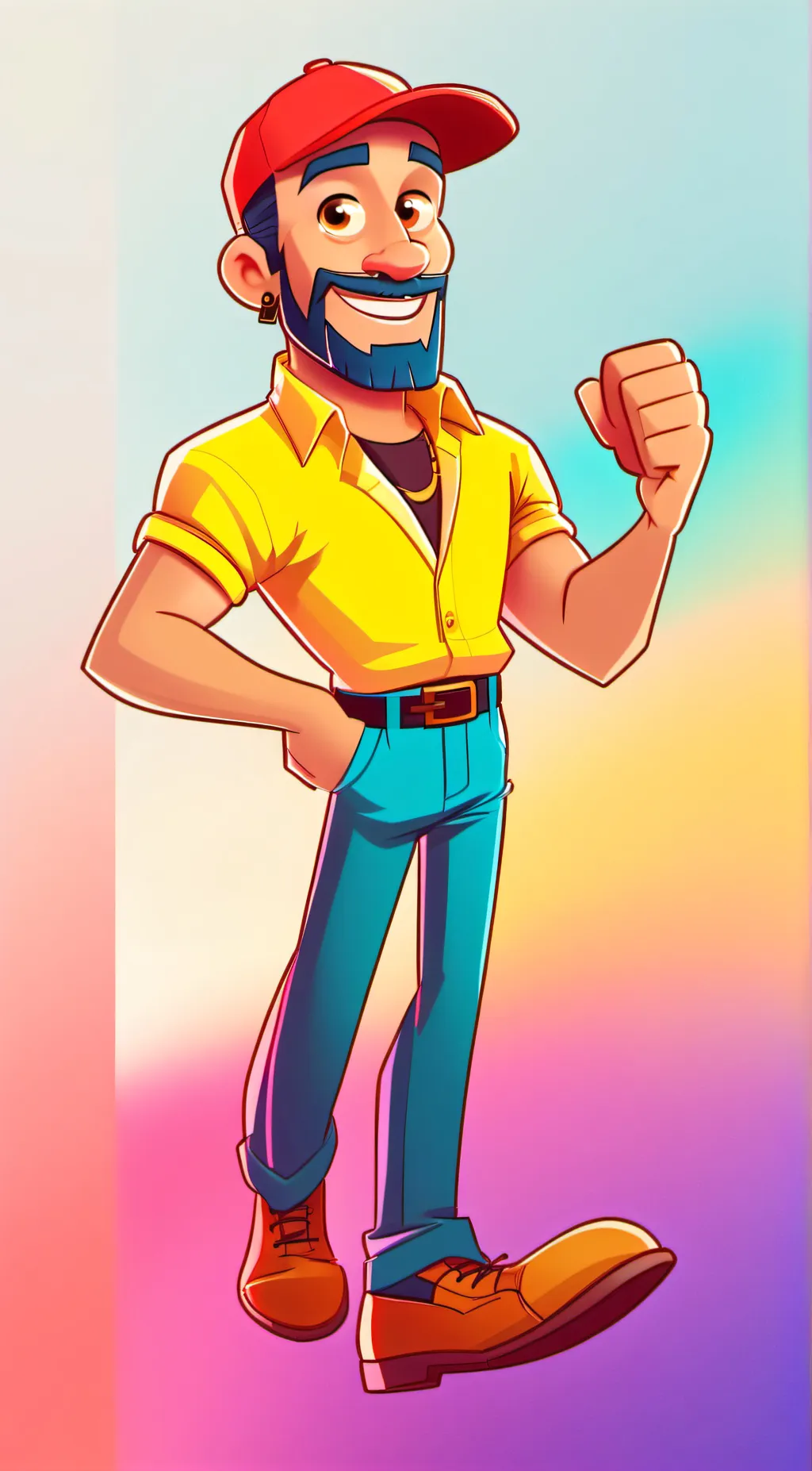 ai character: Mike Hoochie Harry background