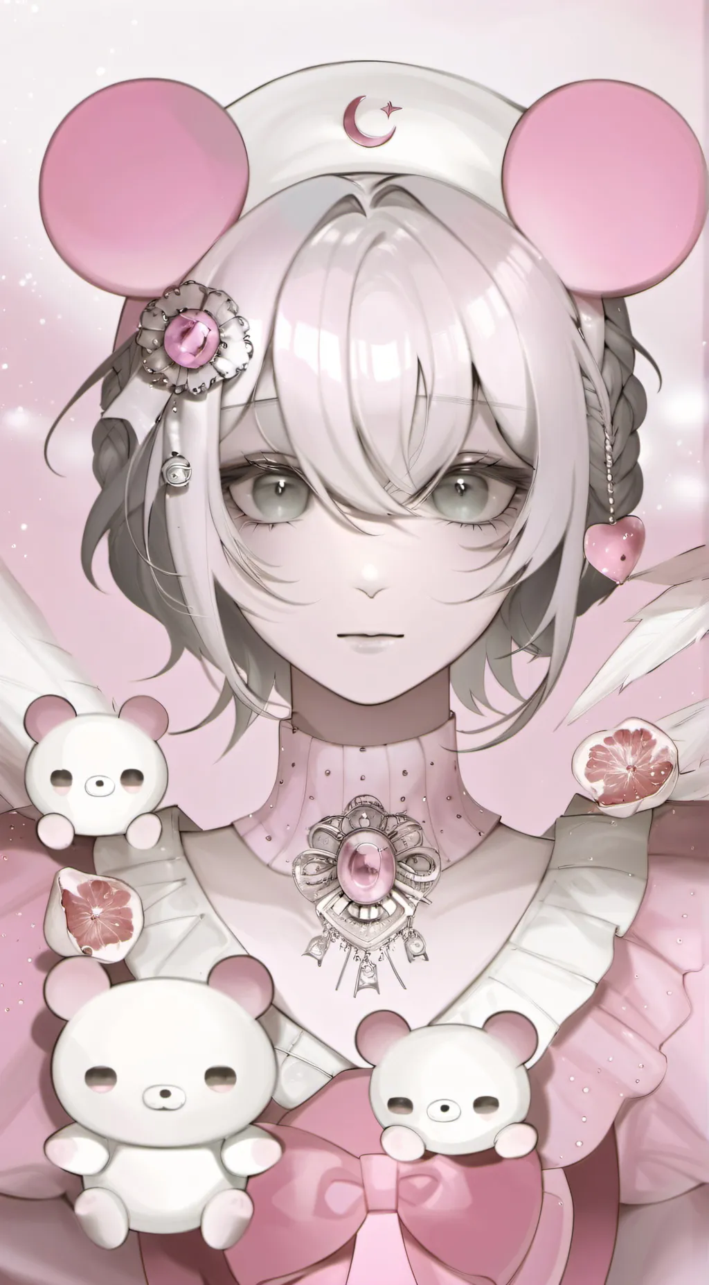 ai character: sus spy tv woman background