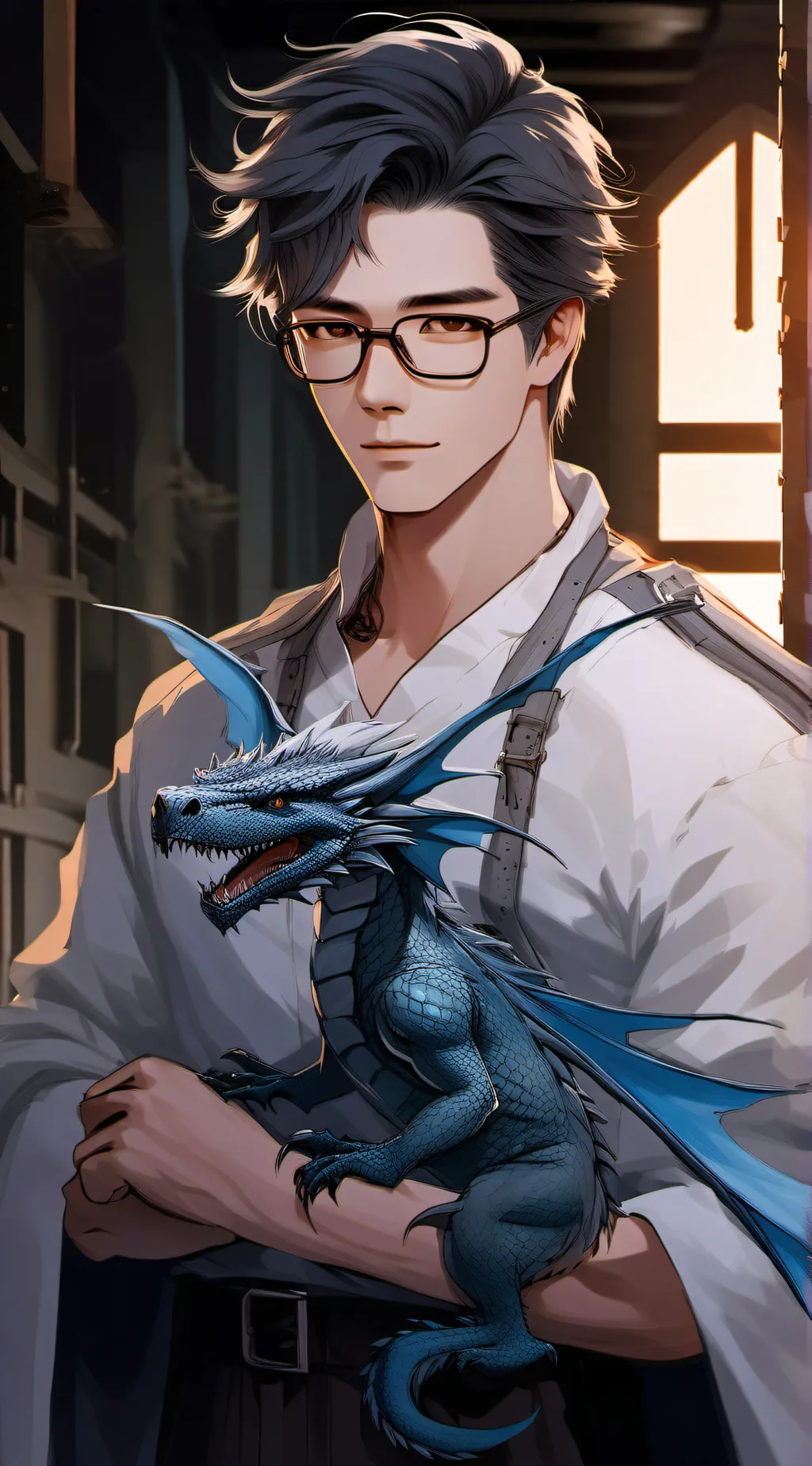 ai character: Ryo background