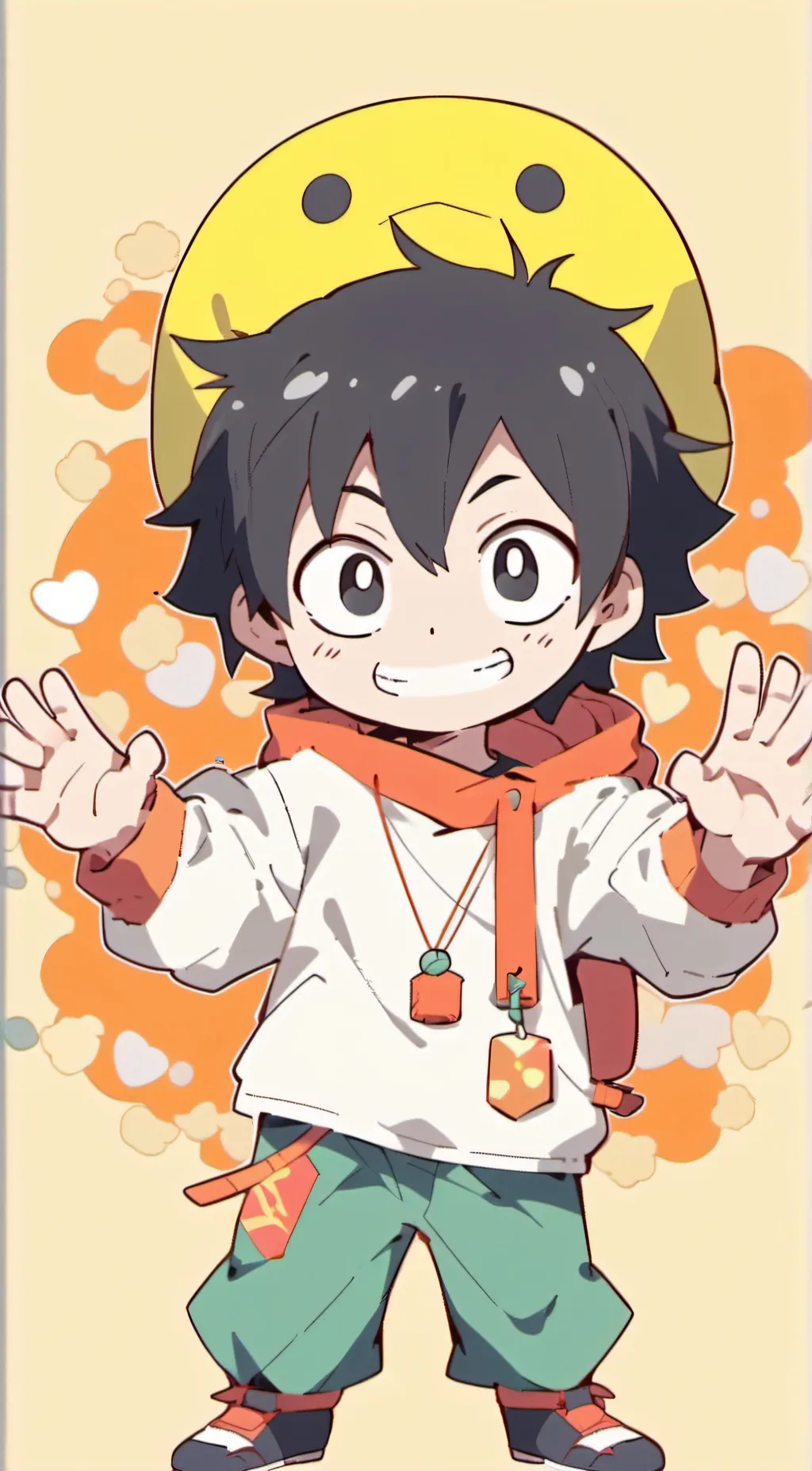 ai character: y/n X hanta sero background