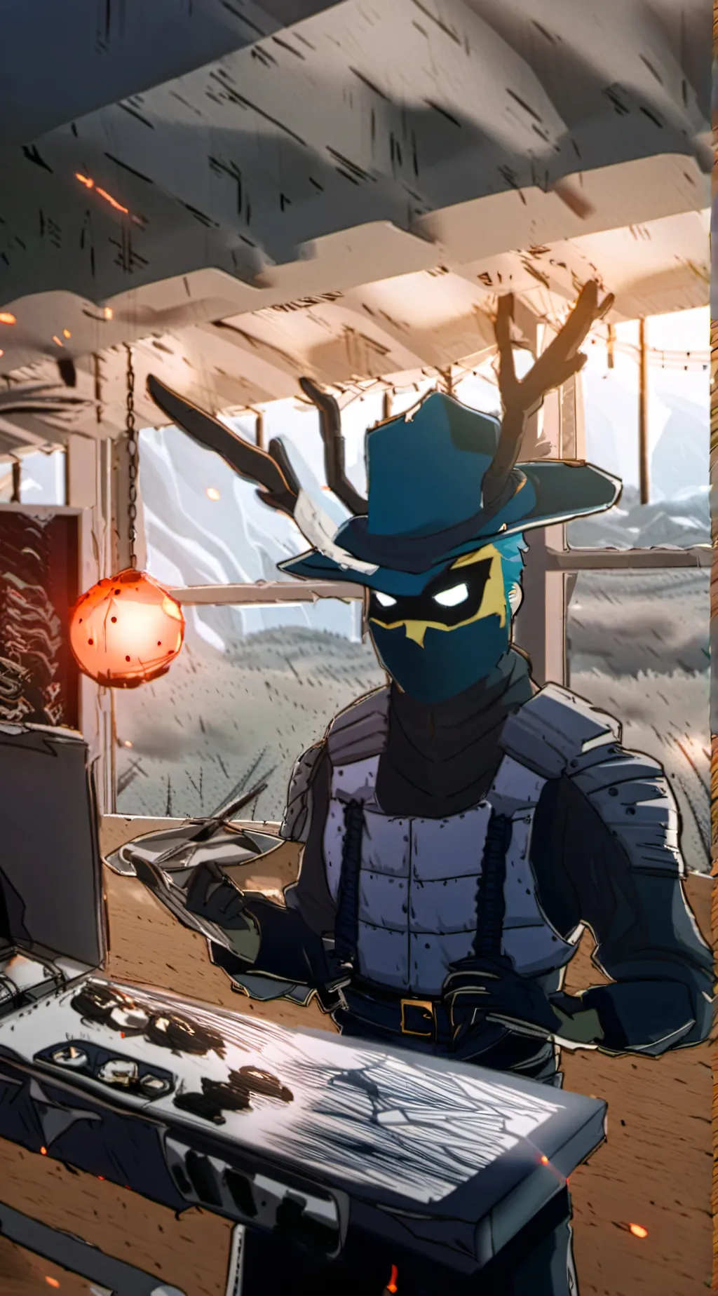 ai character: Vigilante deku  background