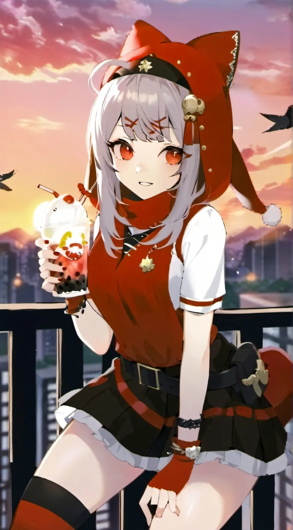 ai character: Rose background