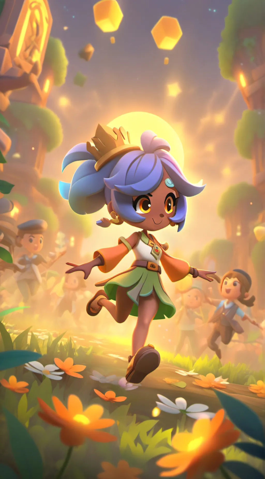 ai character: Agatha A Mushroom background