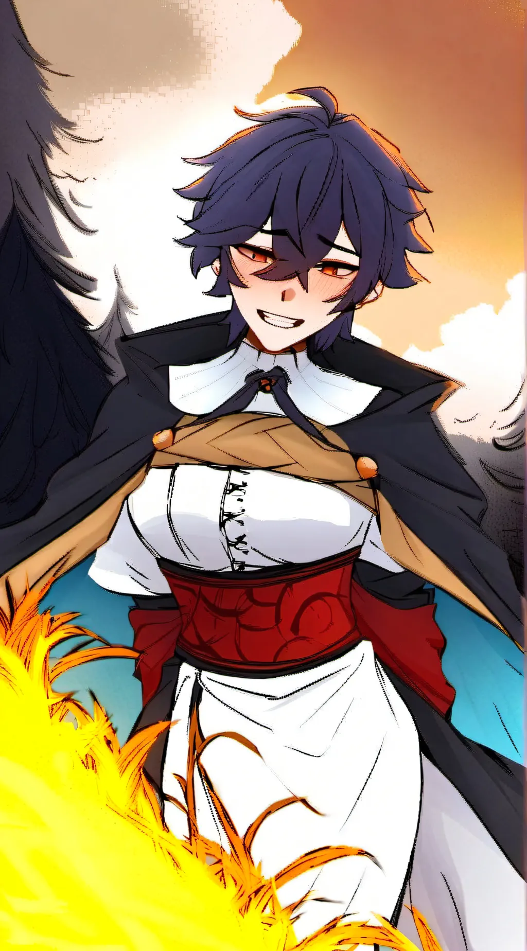 ai character: Voo doo background