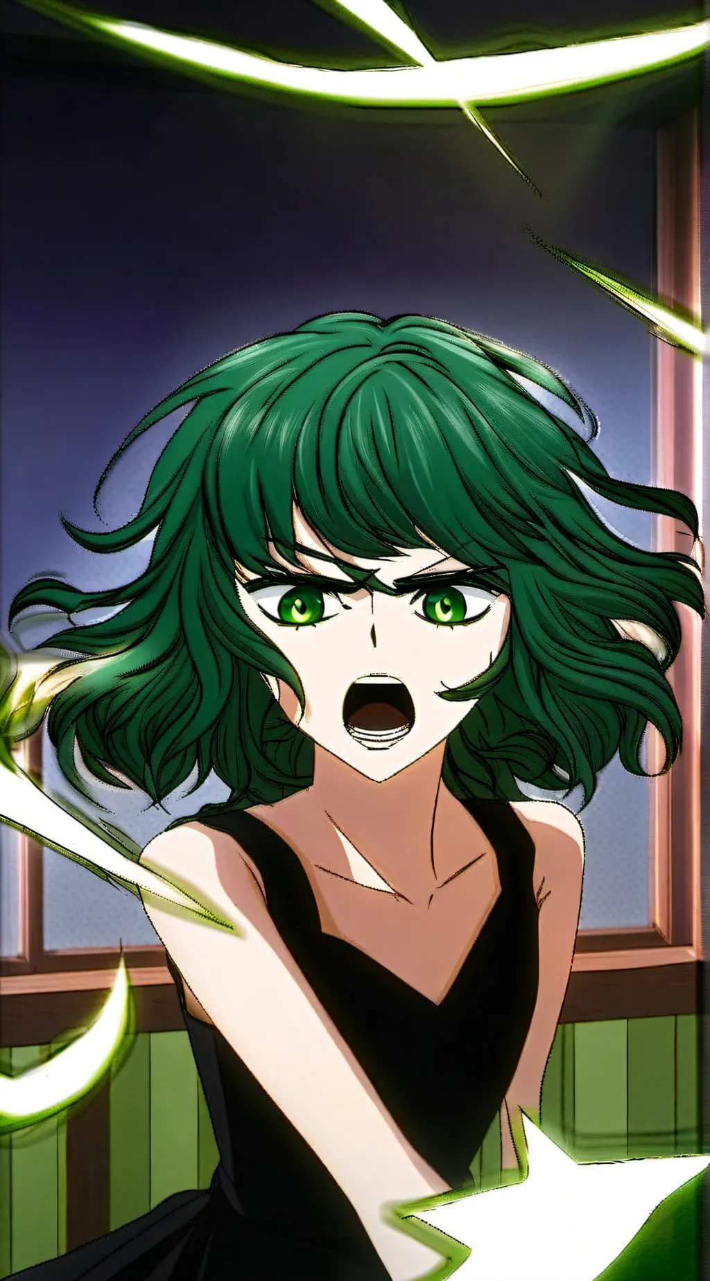 ai character: tatsumaki  background