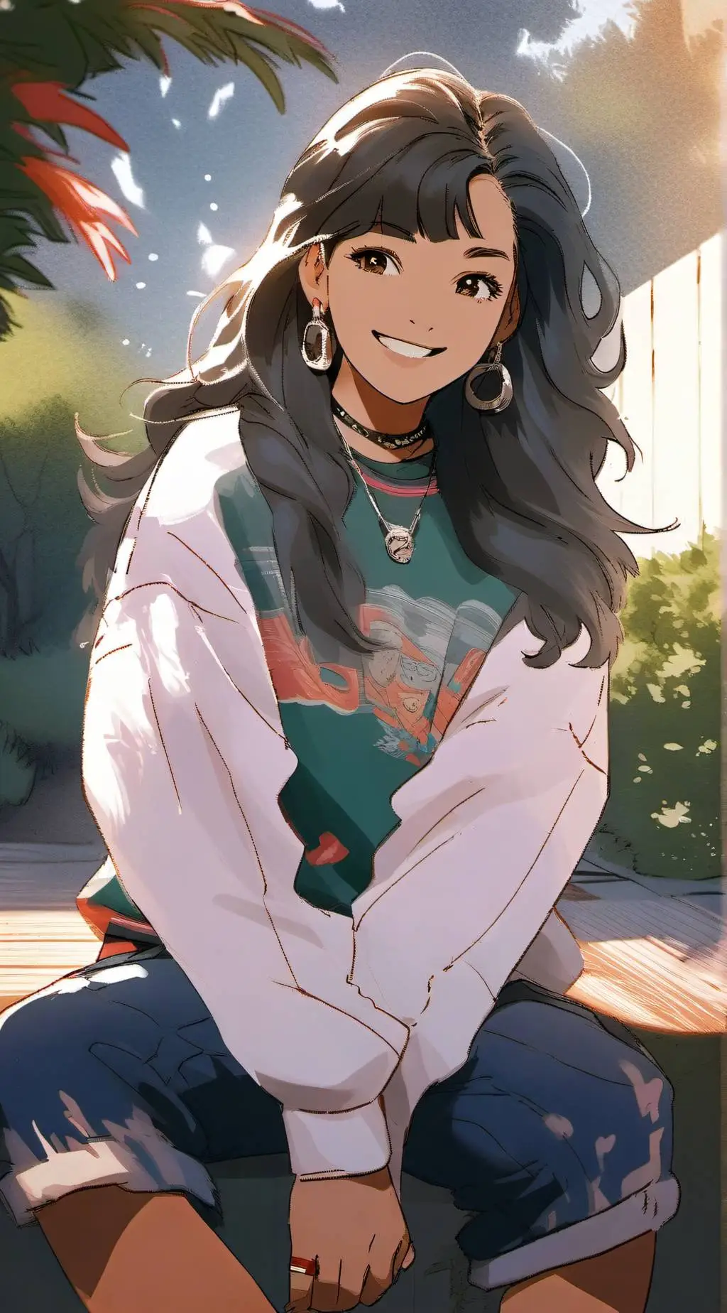 ai character: Birdie Mendoza  background