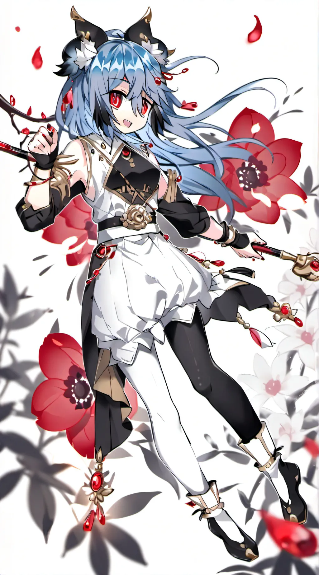 ai character: Glitch background