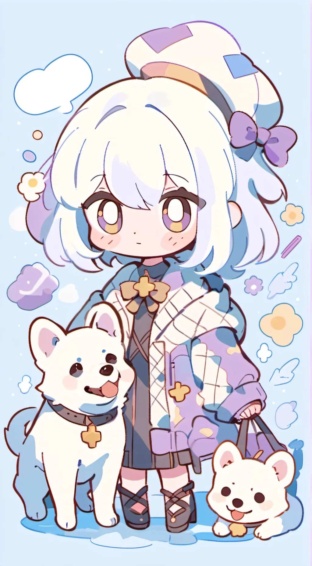 ai character: dusk background