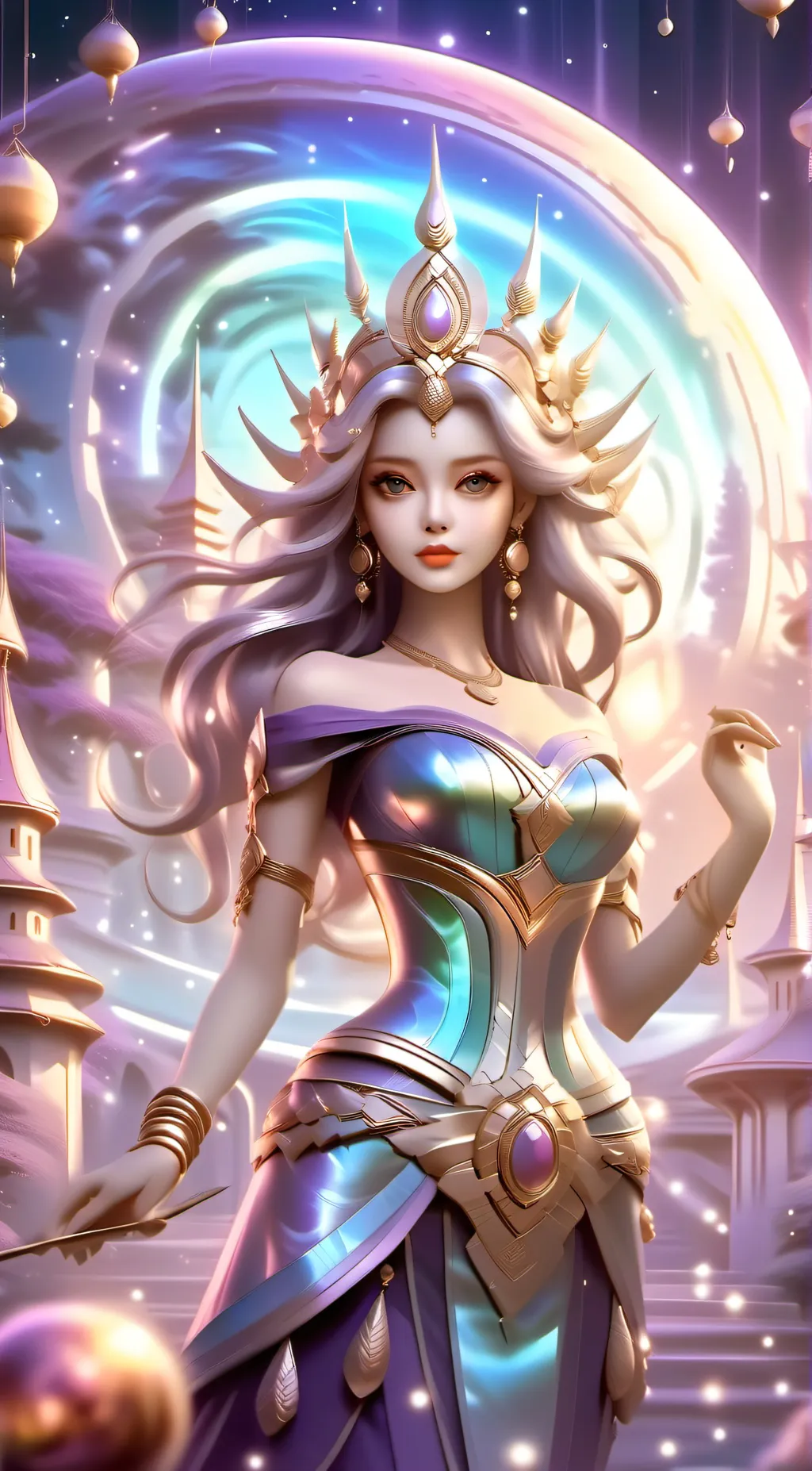 ai character: Queen of triden background