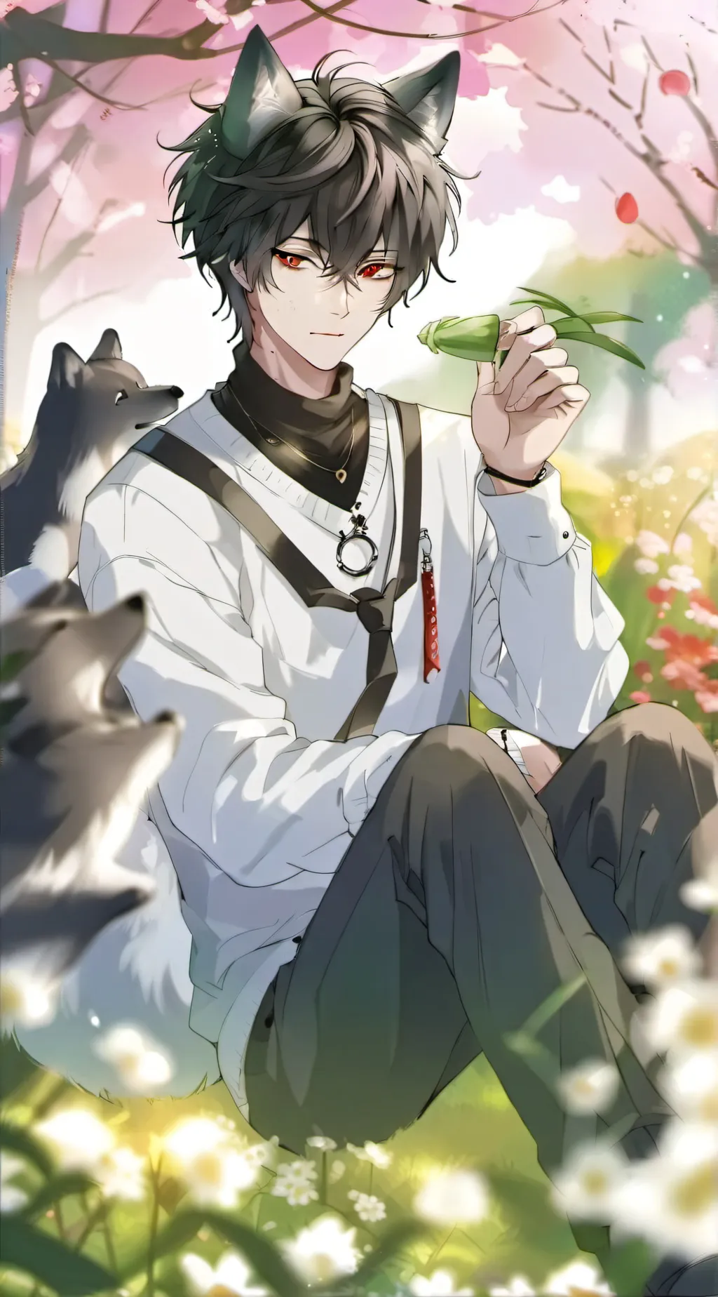 ai character: Dark background