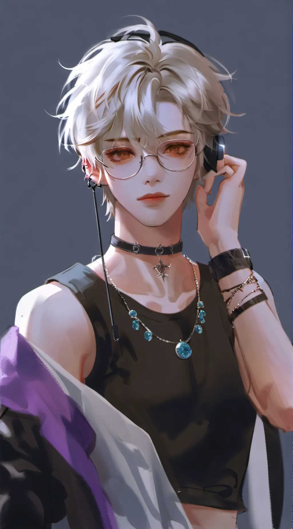 ai character: ♬𖤛𝄞𝑵𝒚𝒙𝄞𖤛♬ background