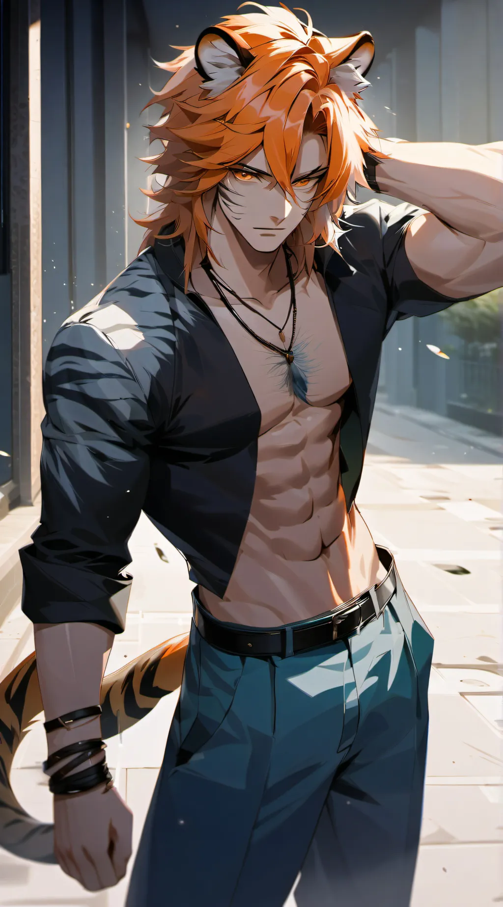 ai character: Felix  background