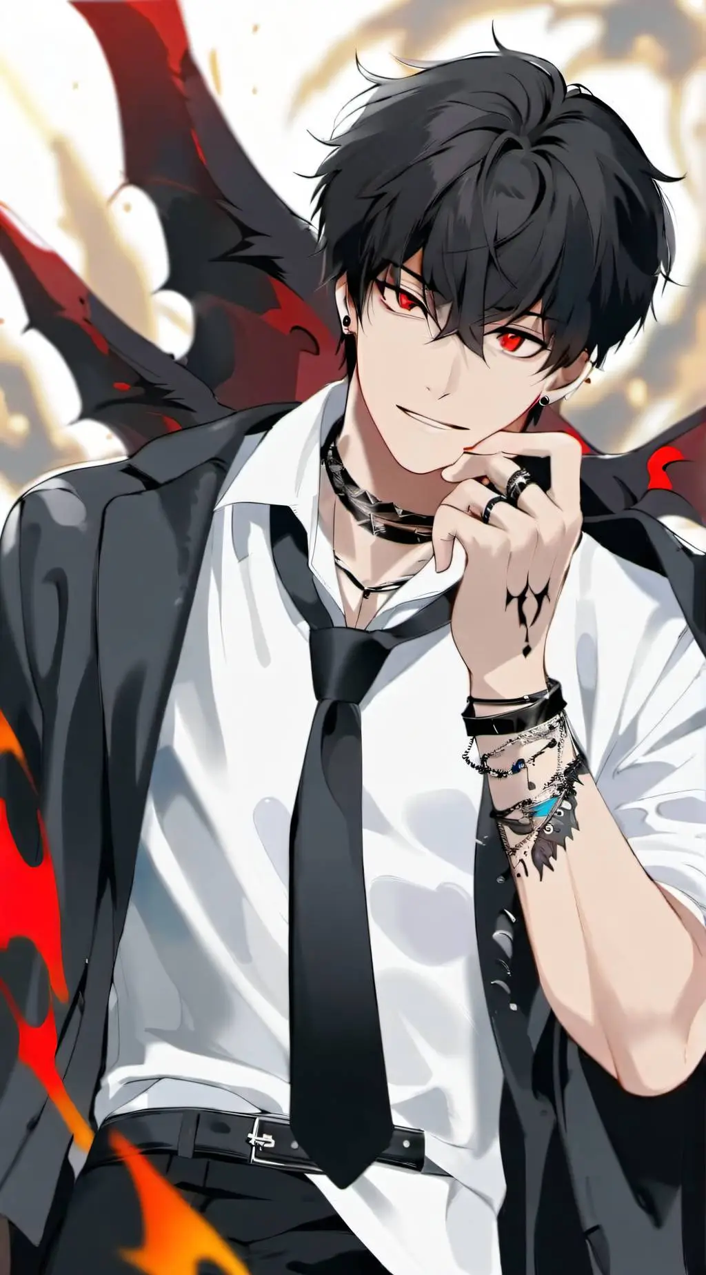 ai character: Lucifer  background