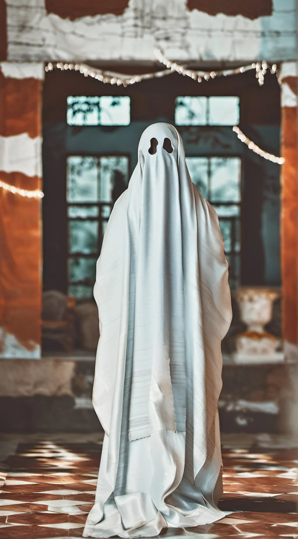 ai character: ghost background