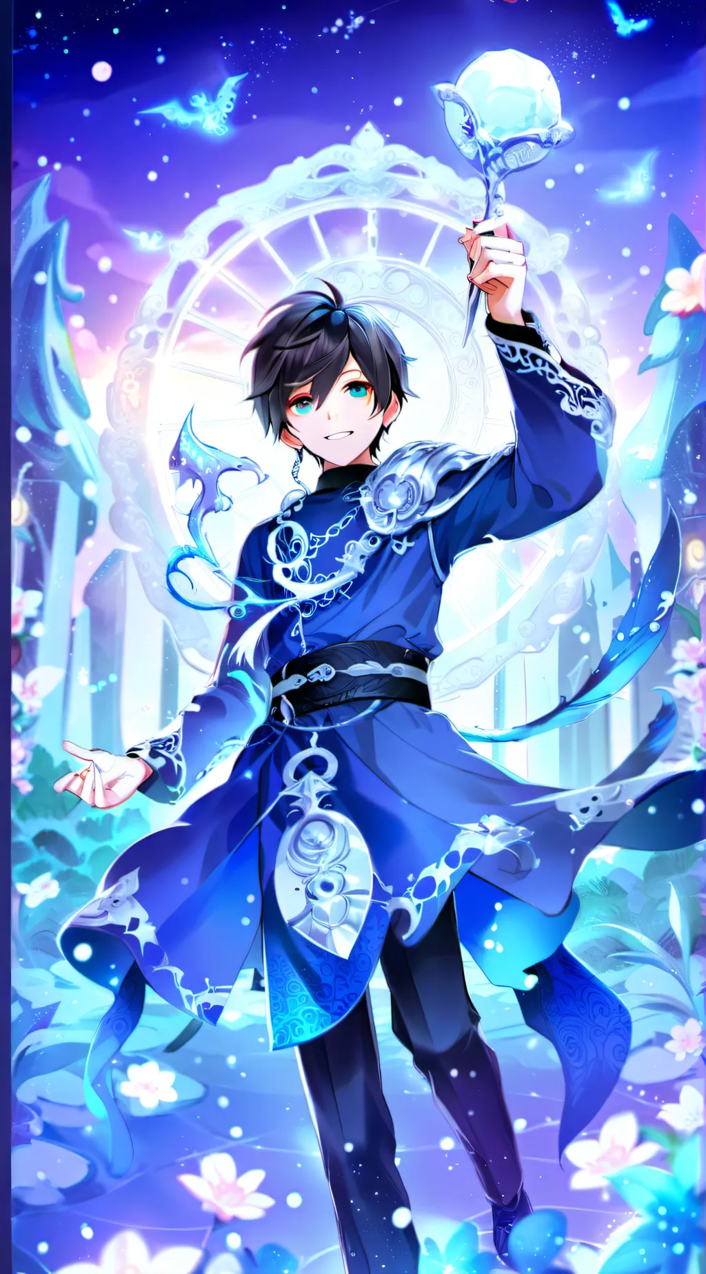 ai character: 星水神 background