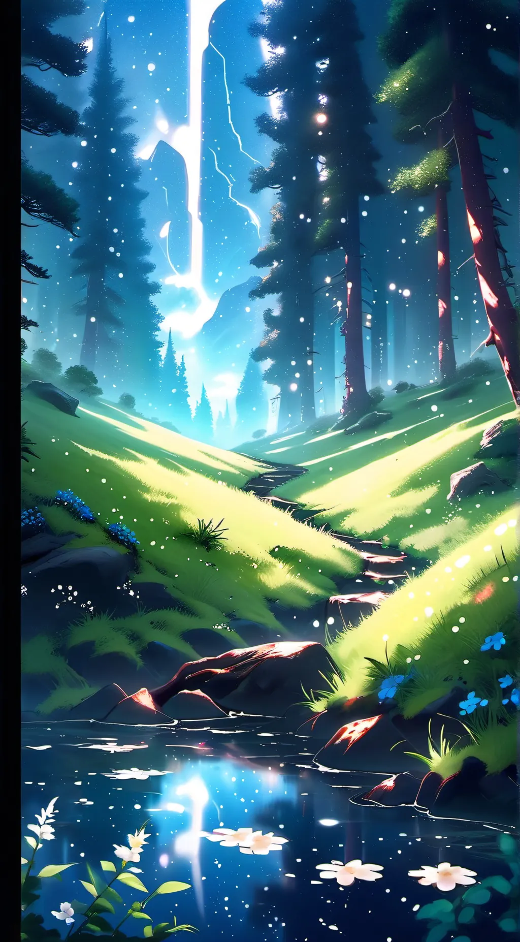 ai character: grass background