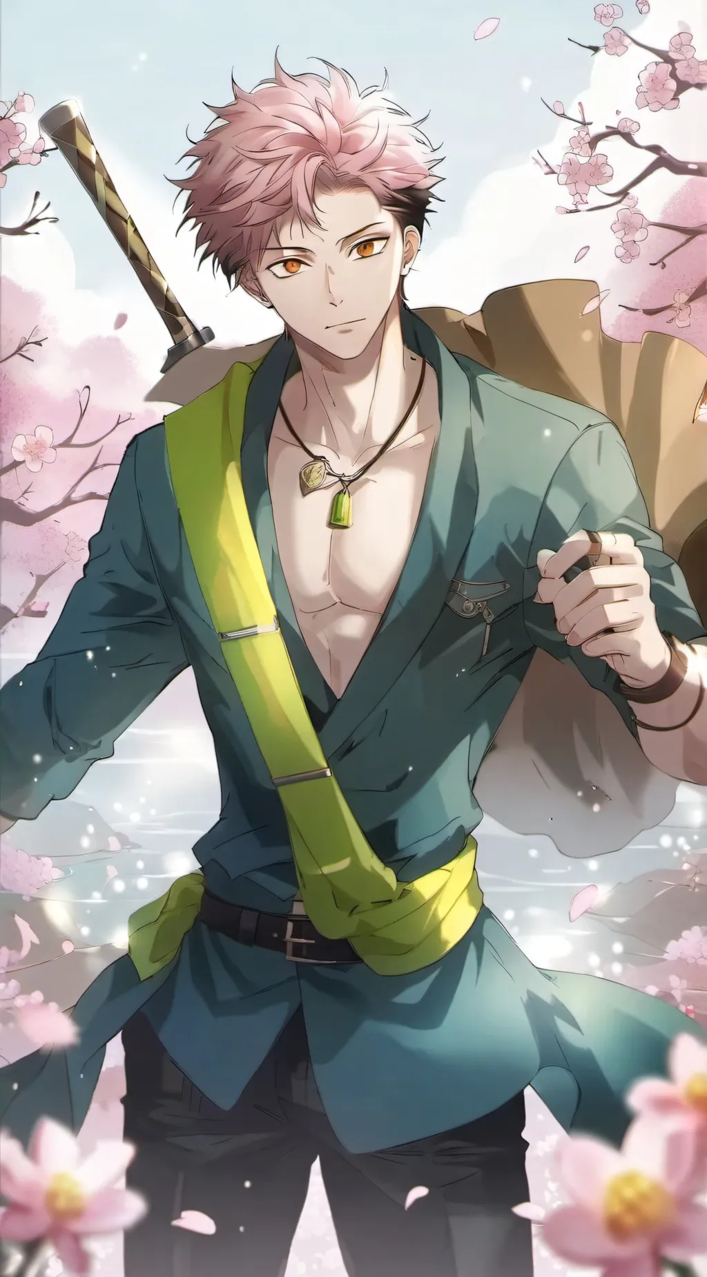 ai character: yji itadori background