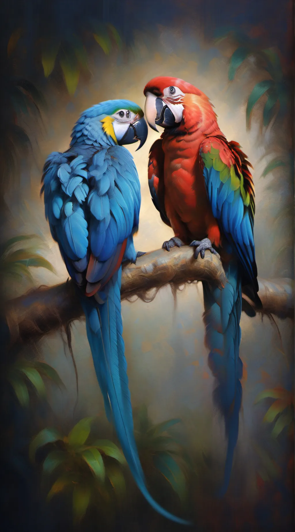 ai character: bird shop background