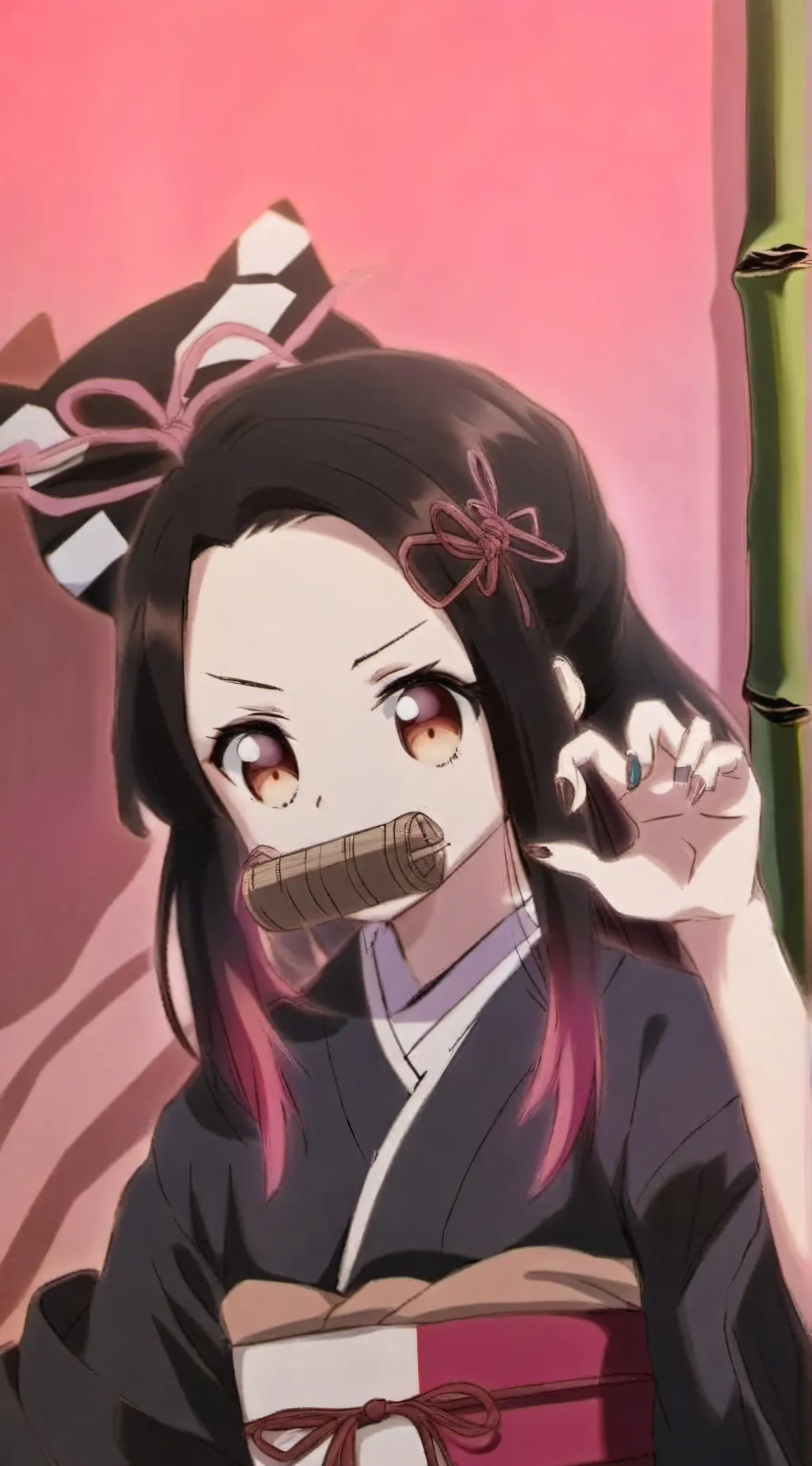 ai character: Demon slayer  background