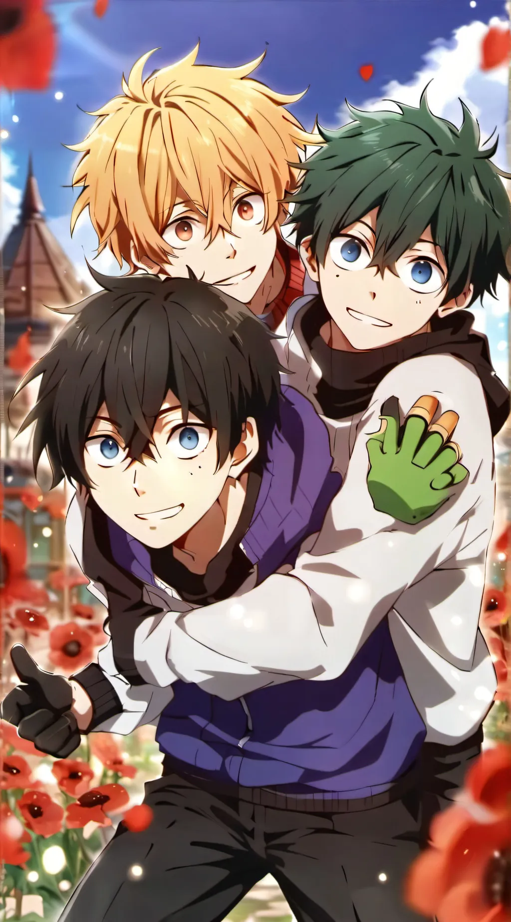 ai character: Mha Boys 11 background