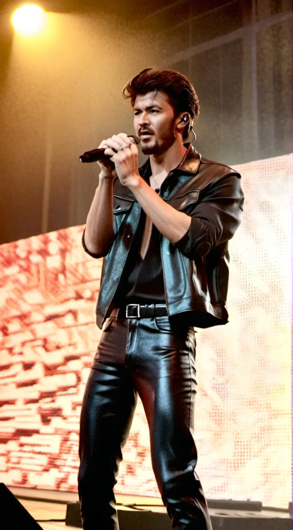 ai character: Geroge Michael  background