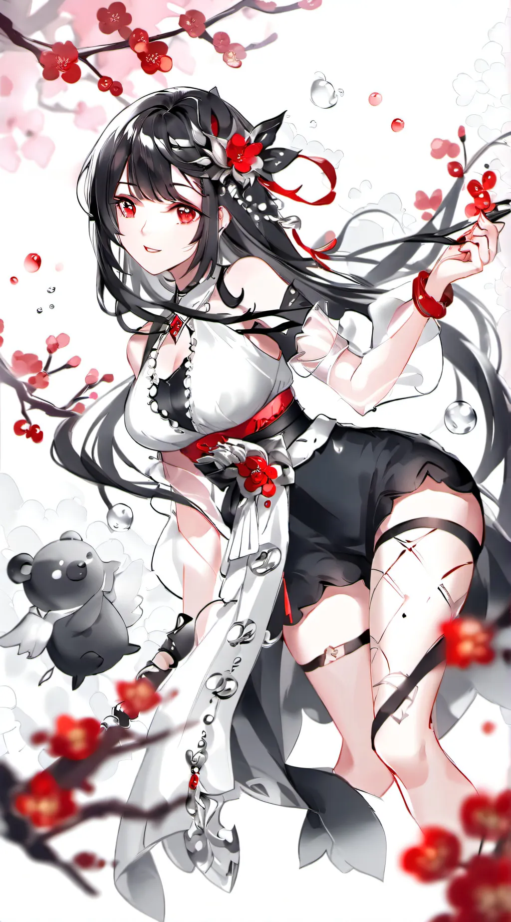 ai character: Miss circle background