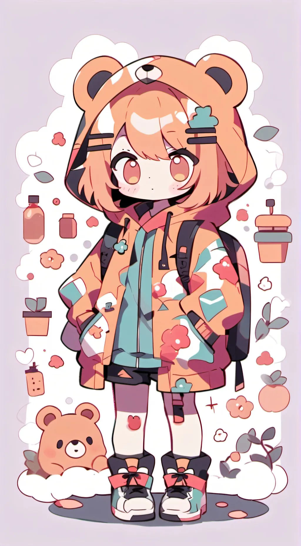 ai character: Bacon!!! background