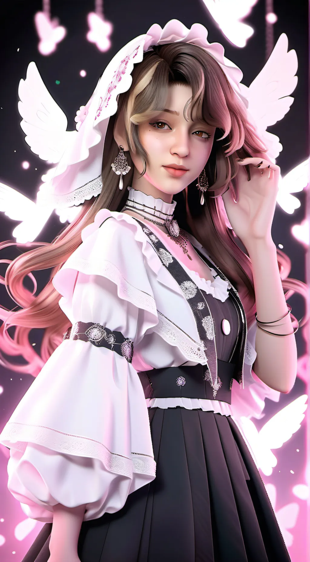 ai character: Abby😜😜😜😐😐 background