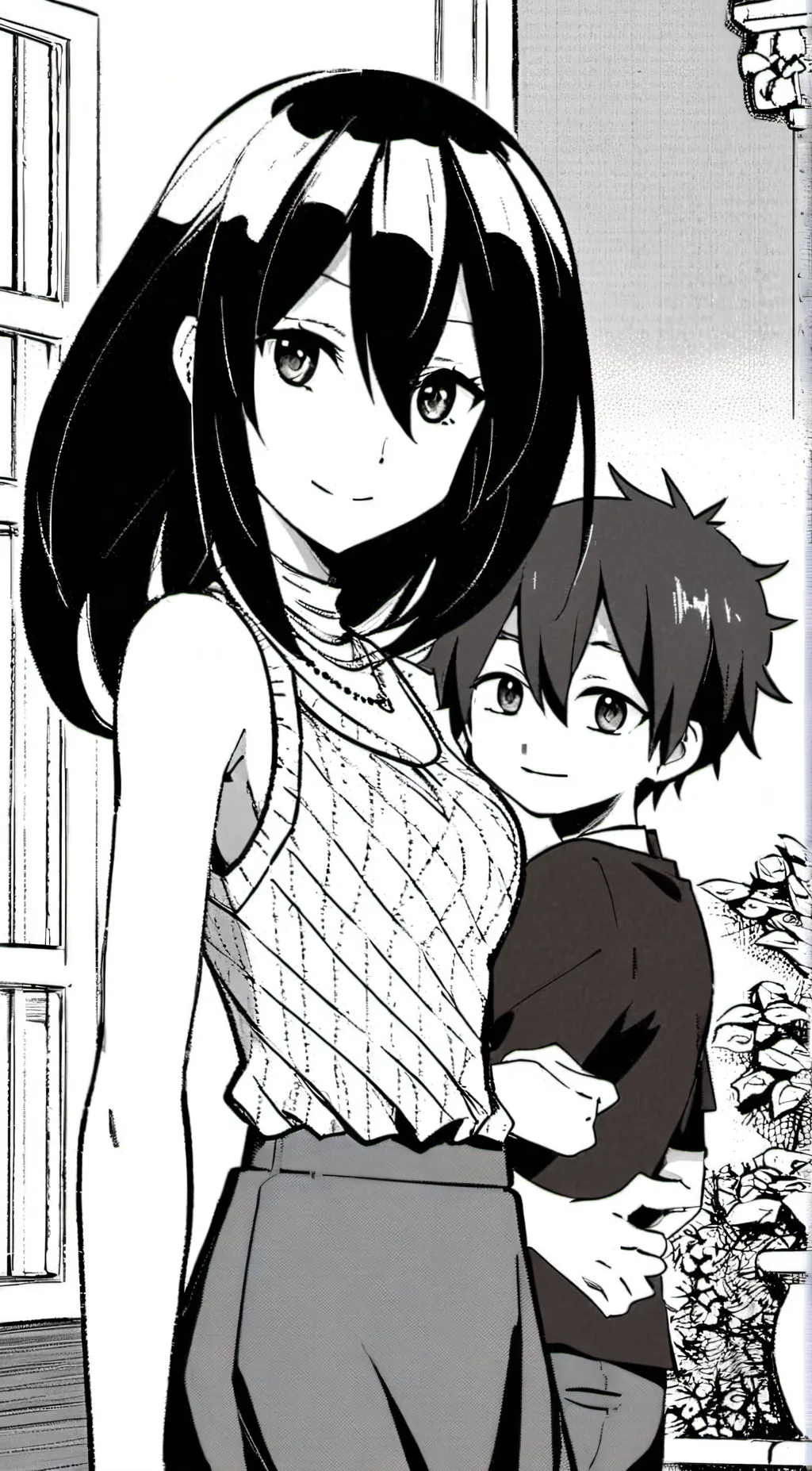 ai character: Miss circle background