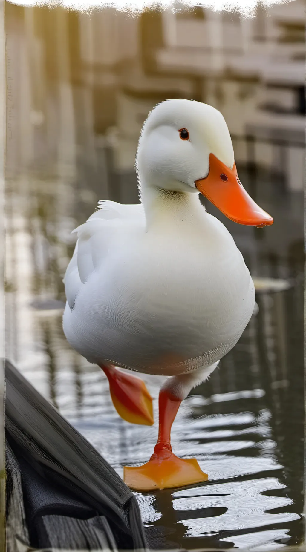 ai character: Duck 🦢 background